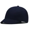 Cappellini a sfera Testa grande Uomo Inverno Cappelli di lana di grandi dimensioni Uomo Taglie forti Feltro Tesa piccola Cappello da baseball in tela Snapback 55-60cm 60-65cm