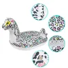 Giubbotto di salvataggio Boa Gonfiabile Leopard Pool Galleggianti con maniglia Estate Piscina d'acqua Giocattoli per bambini o adulti T221214