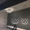Chandeliers Art Deco Modern Iron Acyl Black White Weiqi Designer LED Chandelier Lighting Lustre Suspension Luminaire Lampen For Foyer