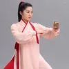 Roupas étnicas traje chinês tradicional taiji manga longa wushu taichi homens kungfu uniformes uniformes tai chi exercício 31401