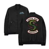 Men's Jackets Hip Hop Mens South Side Serpents Man Coat Drop Windbreak Jacket Streetwear Veste Homme Hiver Winter Clothes
