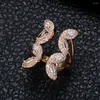 Br￶llopsringar 2022 Flower Charms Trendy Baguette Cut Stapelbar f￶r kvinnor Cubic Zircon Finger P￤rlor Ring Boho Beach Jewelry J1891