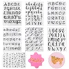 Bakformar stämpel för alfabetet bokstäver silikon mögel fondant cookie tårta dekoreringsverktyg prägla skärning bakverk kex tillbehör