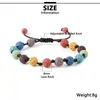 Colored Lava Stone Ethnic Bracelet Hand Weaving Adjustable Bracelets For Women Men Jewelry