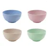 Bowls 8pcs 24oz Microwave Safe Breakfast Cereal Bowl For Rice Soup Grade Wheat Straw Fiber Family Meals Use