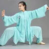Roupas étnicas Tai chi uniforme Wushu roupa de guerreiro chinês 3 peças conjunto de roupas Ta2008