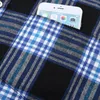 Men's Casual Shirts Men's Oversize Plaid Shirt Husband Button Up Red Men Long Sleeve Classic Vintage Plus Size Clothing Large 8XL Male