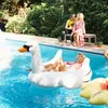 Life Vest Buoy Inflatable Swimming Ring Giant Swan Pool Float Ride-OnSwan Pool Swimming Ring Holiday Party Water Fun Toys s Boias Piscina T221214