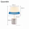 Lampes de table moderne tissu abat-jour Led debout lumières nordique support luminaires pour chambre lampe de chevet maison Art Loft décor