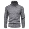 Erkek Sweaters YM066 Sonbahar Giyim Plus Boyut Erkek Yavurucu Moda Uzun Kollu Kazak Alt Gömlek