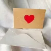 Kraft Paper Love Greeting Card Day Day Day Gollow Greet День Благодарения Свадебные поздравительные открытки Подарки 6 шт./Сета