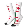 Calcetines para hombre, divertido vestido con bandera de Argelia para hombre, Unisex, cómodo, cálido, estampado en 3D, orgulloso equipo patriótico argelino