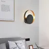 Wall Lamp Golden Creative Glass Lampshade Nordic Minimalist Lights Modern Led Luxury Design El Decoration Lampara Pared