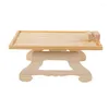 Hooks Foldable Sofa Armrest Tray Bamboo Wood Clip-on Storage Rack Snack And Tea Table Shelf Home Organizer With Holder