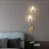 Wall Lamp Modern Light Luxury Led Lights Bedroom Bedside Long Strip Kitchen Living Room Background Corridor Lighting