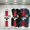 xinxinbuy Hommes designer détruit Tee t-shirt Paris rayures lettres imprimer manches courtes coton femmes gris noir violet S-2XL