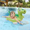 Life Vest Buoy uppblåsbar T-Rex dinosaurie pool float för barn vatten roliga floaties simning pool ring float sommar strandpartsdekorationer pool leksak t221214