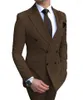 Costumes pour hommes 2022 Rose formel Tuxedo hommes 2 pièces veste pantalon à double boutonnage revers Slim Fit Blazer pantalon pour vêtements de mariage