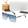 lunettes de police vintage hommes lunettes de soleil en métal carré dégradé bleu miroir marron lunettes de designer pistolet gris conduite uv400 avec boîte d'origine