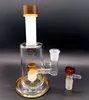 Jade Groen Glass Bong Hookahs 8 inch Water Recycler Dab Rigs Dikke Oil Burner met 14 mm kom voor rookpijp