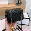 Borse con patta a sfera trapuntate in struzzo classico Borse di lusso firmate Portafogli Catena vintage in metallo oro nero Borsa a tracolla da donna con tracolla 17 20CM