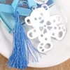 50pcs Bear Teddy Tasselbookmarks Dzieci Baby Shower Regalos de boda Paralos Invitados Wedding Favours i prezenty dla gościa