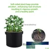 Other Garden Supplies 5 Pcs 310 Gallon Grow Bags Felt Plant Pot Potato Tomato Planting Bag Vegetables Fabric Flower Pots Factory Pri Dhfh2