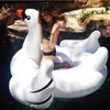 Giubbotto di salvataggio Boa Gonfiabile Piscina Galleggiante Estate Lago Piscina Salotto Piscina Bambini Giant Rideable Bianco Gonfiabile Swan Design Giocattoli Galleggiante Zattera T221214