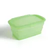 Kitchen Storage Silicone Collapsible Lunch Box Food Container Microwavable Portable Picnic Vegetable Camping Outdoor Fresh-keeping