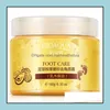 Body Scrubs 120Pcs Bioaqua 24K Gold Shea Buttermas Cream Peeling Renewal Mask Baby Foot Skin Smooth Care Exfoliating Drop Delivery H Otvwe