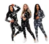 Dames trainingspakken capuchon tweedelige sets casual ritsjack jogging pak club strakke broek leggings designer kleding