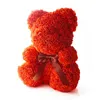 Getrocknete Blumen Schaum Teddybär mit Rosen Form DIY Handwerk für Hochzeit Geburtstag Party Dekoration Valentinstag Geschenk Polystyrol Styropor Y2212