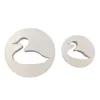 Baking Moulds 2Pcs Swan Elk Shape Cookie Cutter Christmas Candy Cake Chocolates Decorating Tools Coffee Stencil Mold DIY Fondant