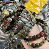 Strand Fashion Jewelry Bellissimo braccialetto elastico sfaccettato Bloodstone oblungo 1 FG9192