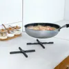 Tovagliette 1PC Nero Estensibile Antiscivolo Resistente al calore Pad Sottopentola Pan Tovaglietta Presina Tappetino Cuscino Accessori da cucina