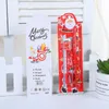 Jul 5PCS Stationery Set Xmas Children Stationery Supplies Pencils Ruler Eraser Pencil Sharpener Set School Supply BH7374 TYJ