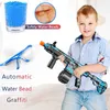 Gun Toys New Kids Outdoor Toys M416 Manual Electric Splatter Gun 2in1 Gel Ball Blaster med 10000 Emofriendly Water Pärlor Goggl2028237