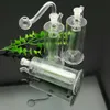 Pipes pour fumer en gros petit tuyau de narguilé en verre filtre en verre à double noyau
