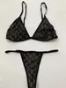2024 Tvådel Bikini Windbreaker Classic Swimsuit Women's Sexy Lace Letter Brodery Set