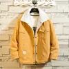 Men Autumn Winter Thicken Warm Corduroy Jackets Men's Outwear Hip Hop Coat Male Teen Casual Jacket Colorful