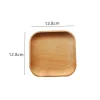 Trä serveringsplattlådor Trays Square Round Serving Tray Fruit Dessert Cake Snack Candy Platter Bowls Wholesale SS1214