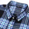 Men's Casual Shirts Men's Oversize Plaid Shirt Husband Button Up Red Men Long Sleeve Classic Vintage Plus Size Clothing Large 8XL Male