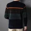 Männer Pullover 2022 Fleece Pullover Für Männer Langarm Herbst Und Winter Warme Kleidung Multi-farbe Gedruckt Koreanische Männlich lose Tops