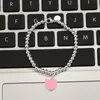 Heart Charm Bracelets Ins Brief 4mm Beads Chains Women Fashion Bracelet