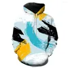 Męskie bluzy z kapturem abstrakcyjne sztuka graffiti męskie drukowanie nastolatków streetwear Cool moda unisex tops pullover zabawny 2022 Spring