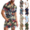 Camisas informales para Hombre, camisa de playa de verano de una pieza para Hombre, ropa de calle hawaiana de manga corta con estampado 2022, Ropa de Hip Hop para Hombre, ropa de mono