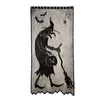 Curtain Halloween Window Curtains Witch Lace Door Decoration With Holes For Parties Holidays