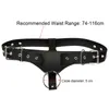 Brinquedos sexuais massager massager pênis Coloque o arnês de couro com pau anel de galo Male castity Belt Dispositivo para brinquedos adultos de plug adulto calcinha aberta 9RJP