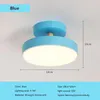 Plafondlampen Modern Nordic Wood Macaron Kleurrijk LED Light is geschikt voor eetkamer Slaapkamer Studie Kinderbalkon E27