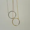 Chains High Polish 925 Sterling Silver Simple Dainty Circle Collier